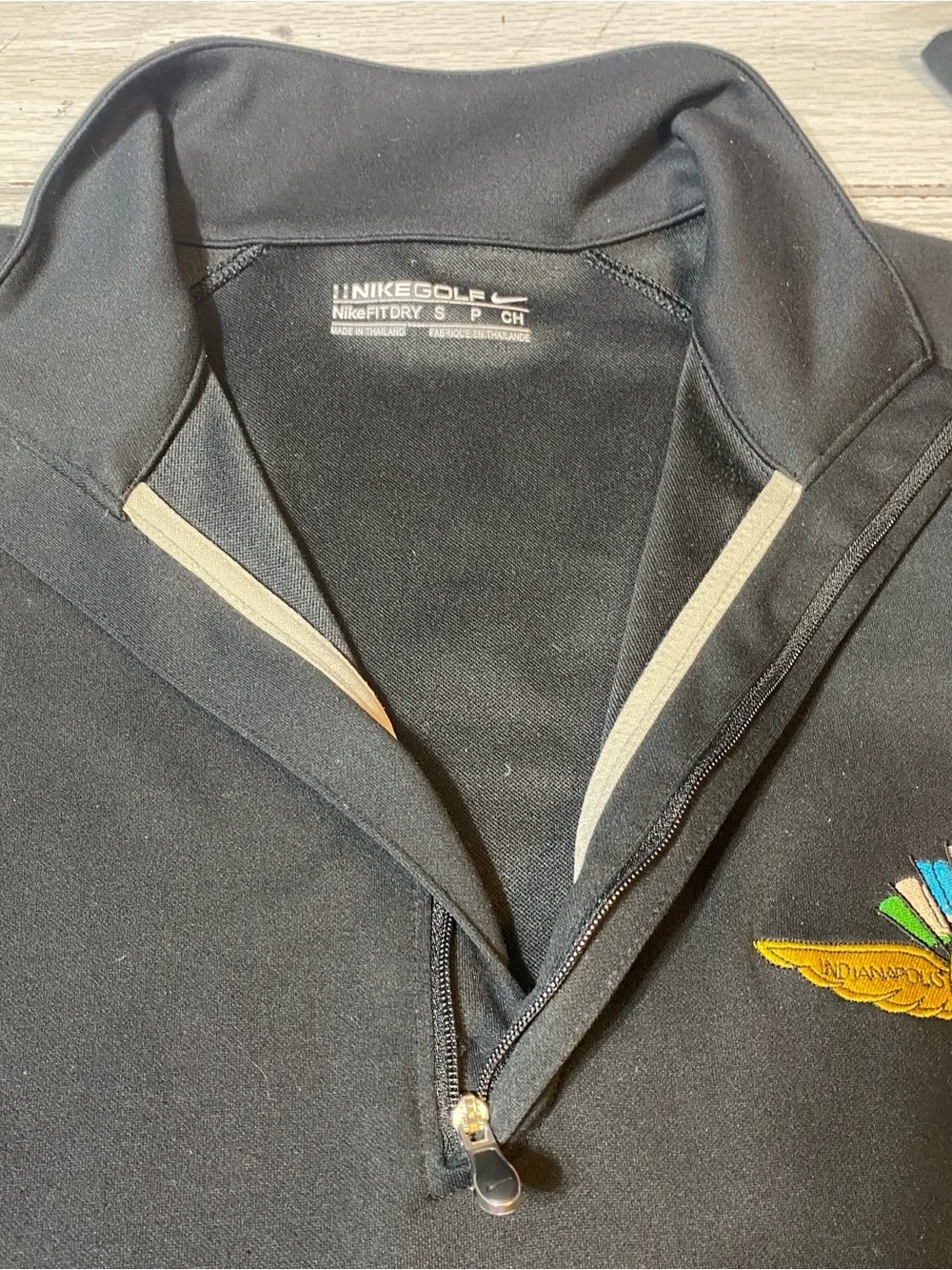 Nike Golf Indianapolis Motor Speedway 1/4 Zip Pullover Jacket Black Men’s Small